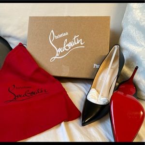 Christian Louboutin So Kate 120 Blk Leather Pumps